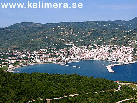 Skopelos stad.