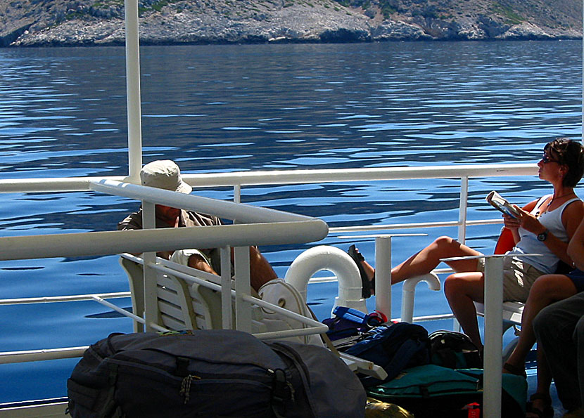 Resa med Express Skopelitis till Iraklia från de andra öarna i Småkykladerna.