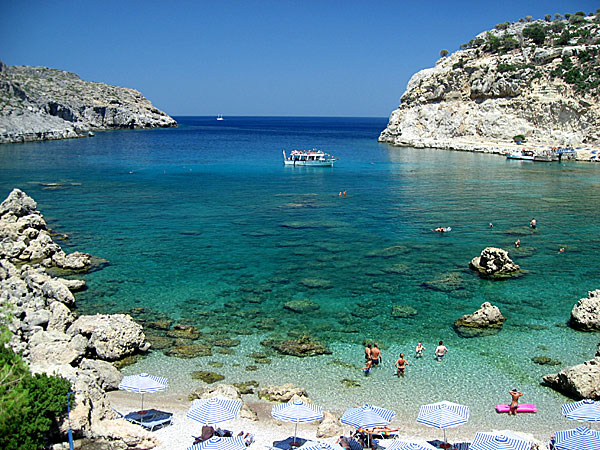 Anthony Quinn Beach på Rhodos