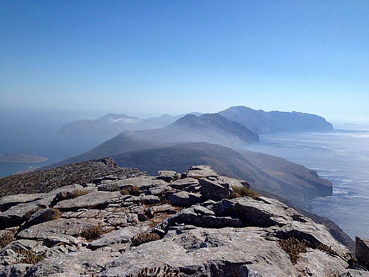 Utsikt från Profitis Elias på Amorgos.