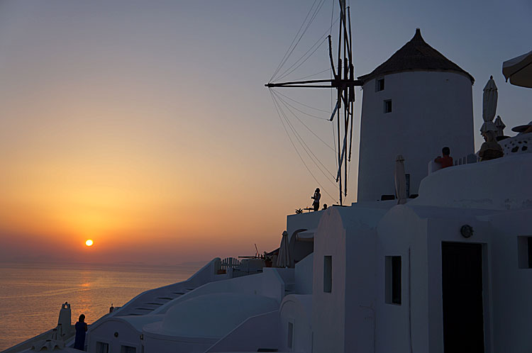 Oia på Santorini.