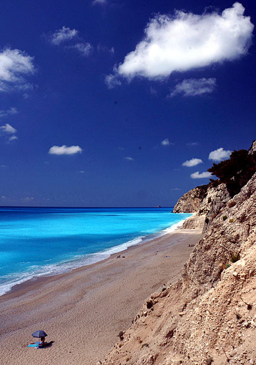 Egremni beach på Lefkas