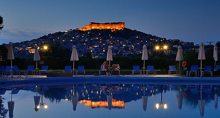 Hotel Delfinia i Molyvos på Lesbos