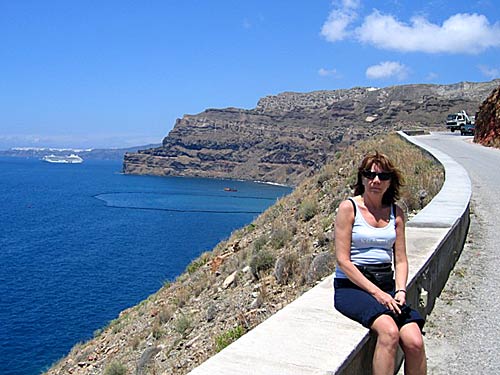 Athinios p&aring; Santorini.