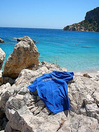 Apella beach p&aring; Karpathos.