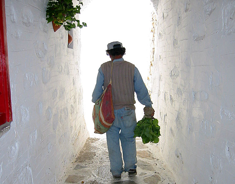 Chora på Amorgos.