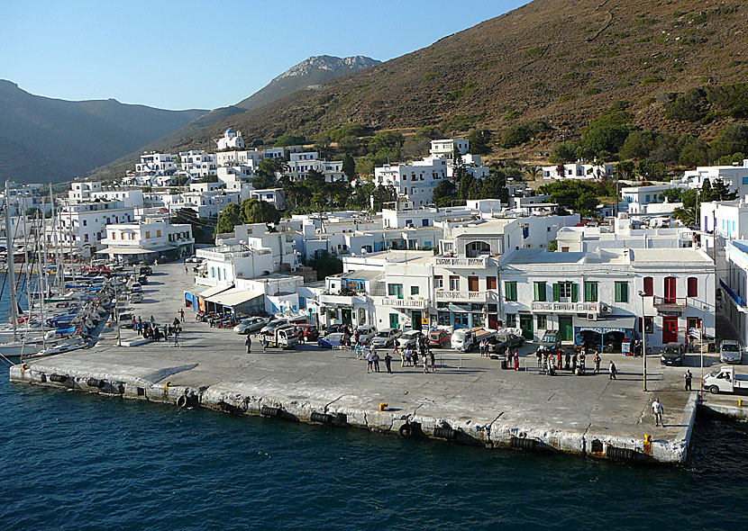 Hamnen i Katapola på Amorgos.