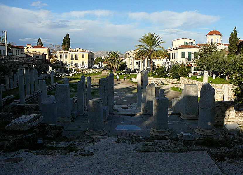 Romerska agoran i Aten.
