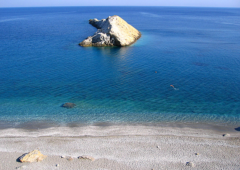 Folegandros bästa stränder. Katergo beach.