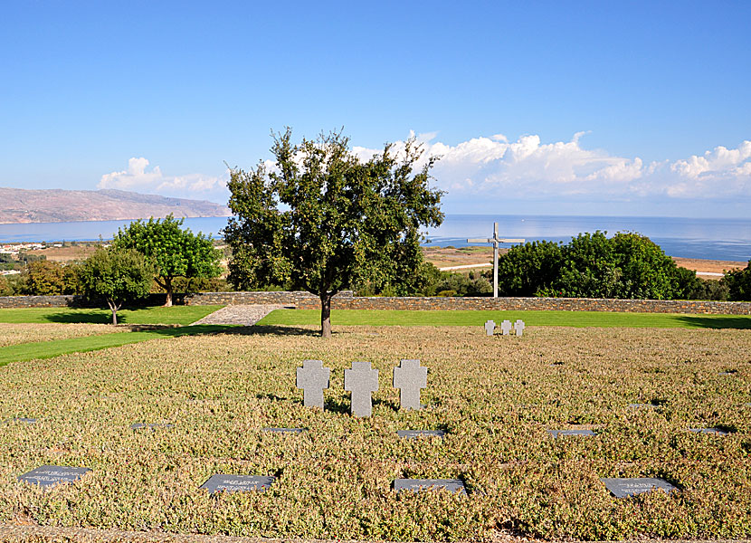 Tyska kyrkogården i Maleme på Kreta.