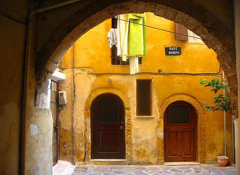 Gamla stan i Chania på Kreta