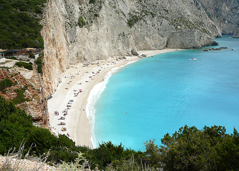 Porto Katsiki beach på Lefkas