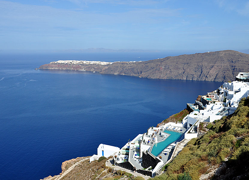 Oia och Imerovigli på Santorini.