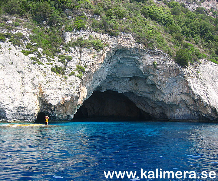 Blue Cave på Paxi (Paxos).