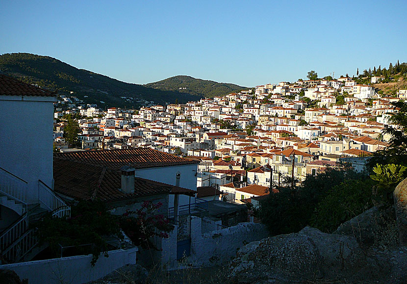 Poros stad på Poros.