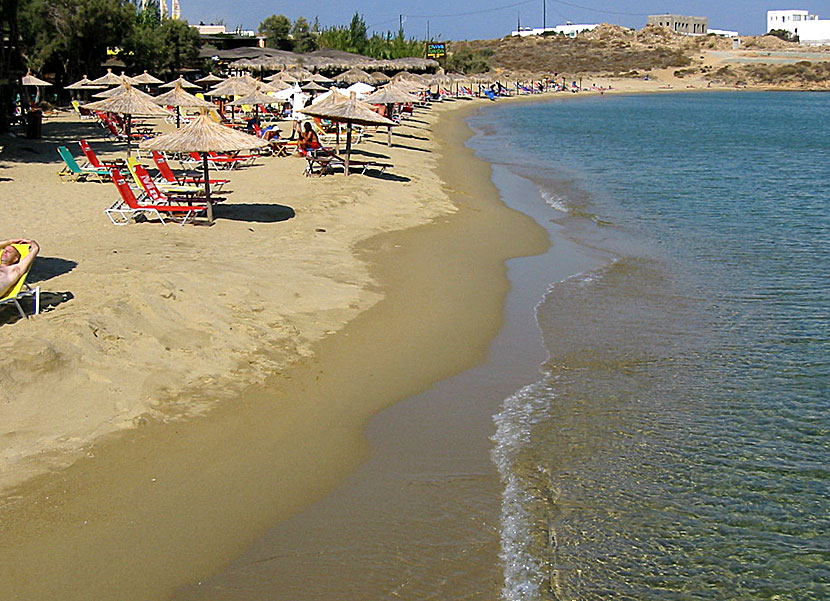 Paros bästa stränder. Pounda beach.