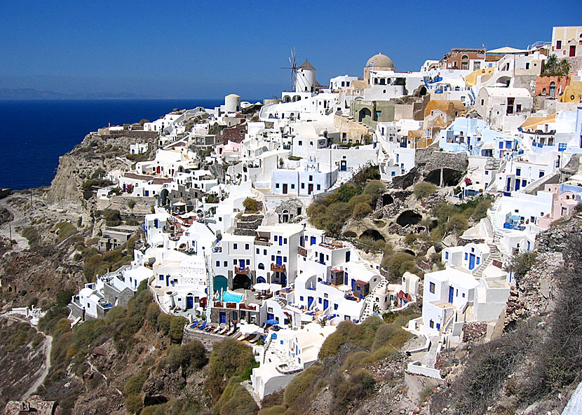 Oia på Santorini.