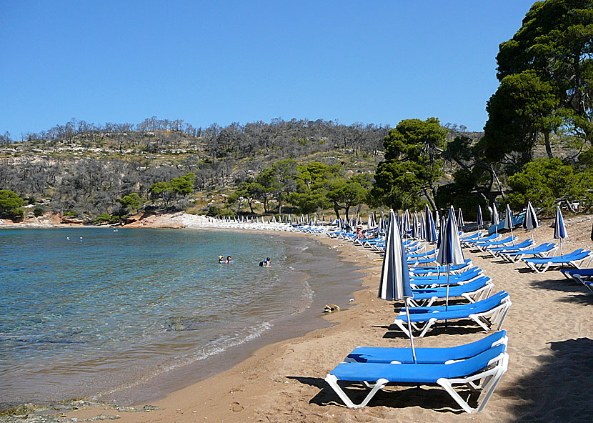 Agioi Anargiri beach på Spetses