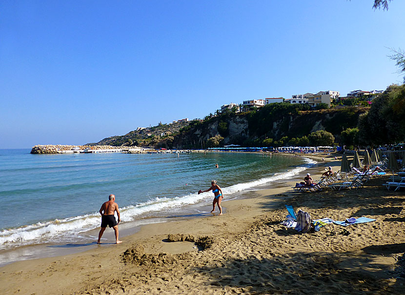 Almyrida beach på Kreta.