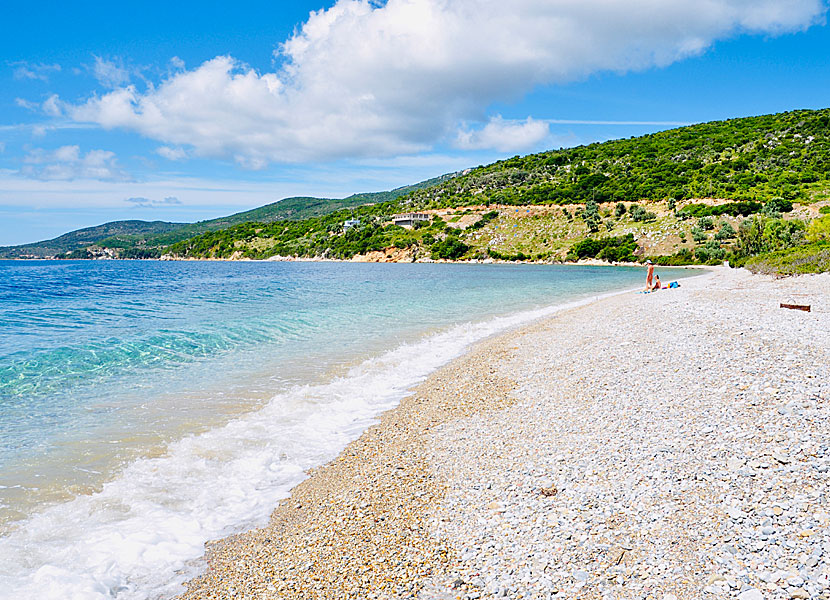 Agios Dimitrios beach på Alonissos.