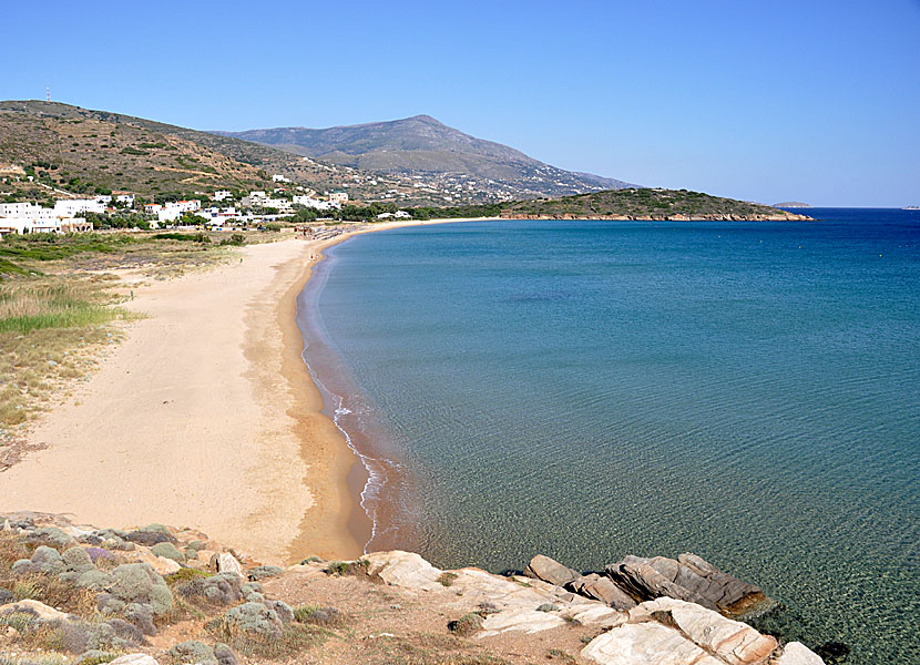 Agios Petros beach på Andros.