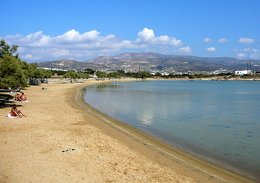 Bystranden i Chora på Antiparos.