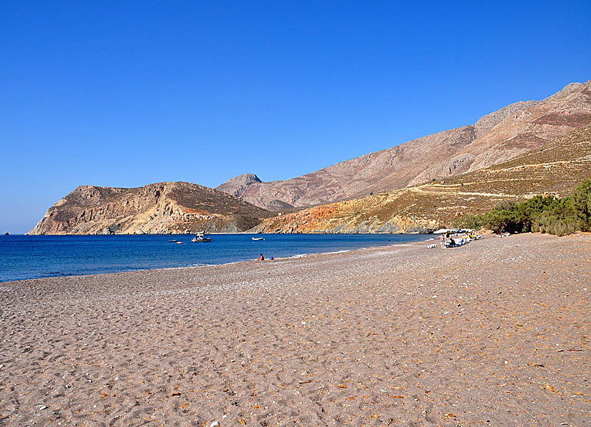 Eristos beach på Tilos.