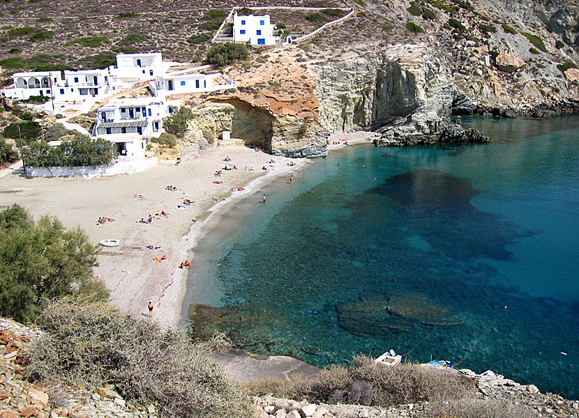 Angali beach på Folegandros.