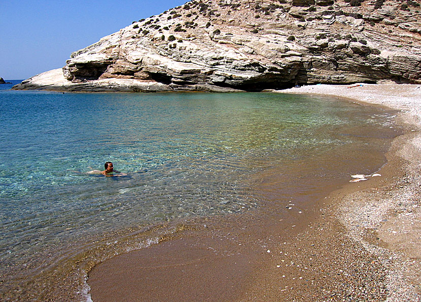 Livadaki beach på Folegandros.