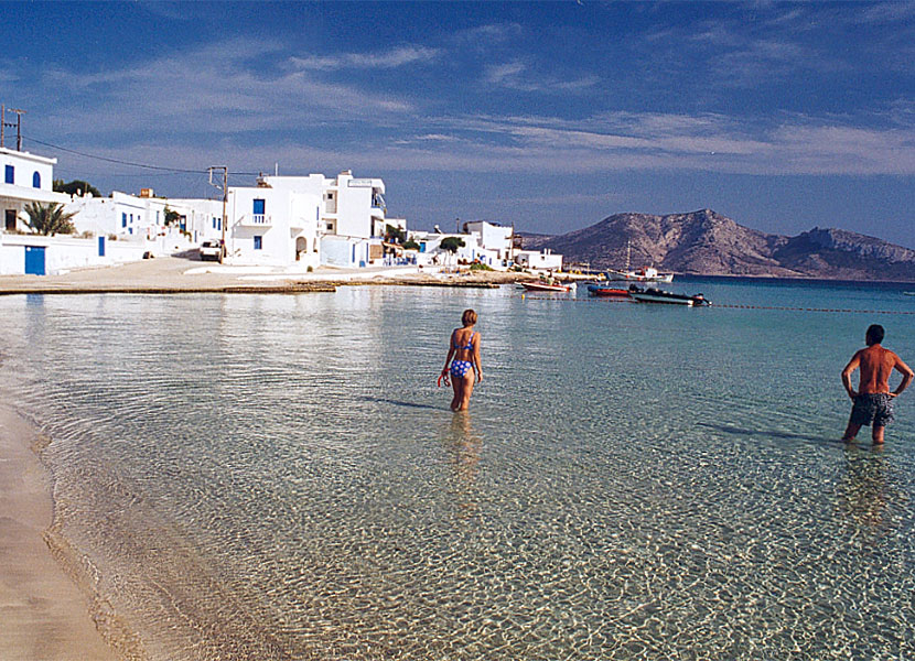 Hamnstranden på Koufonissi.