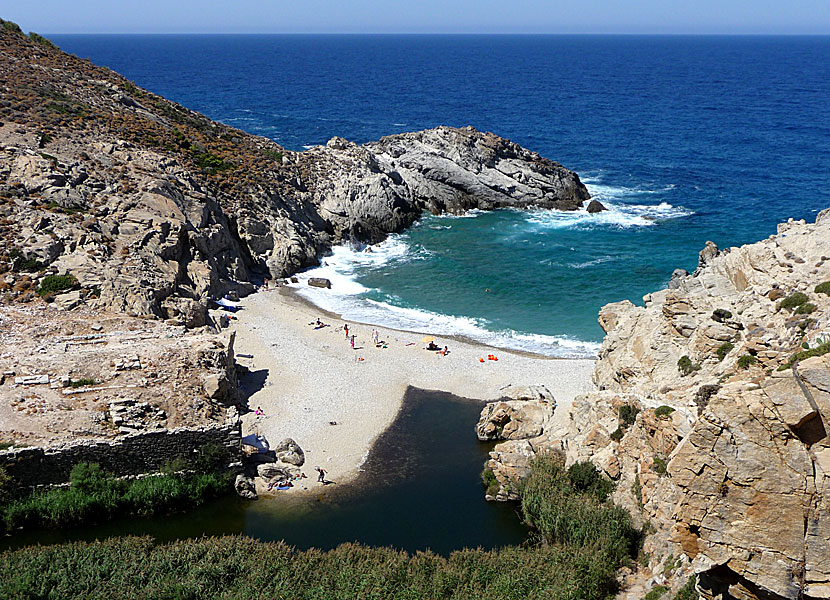 Nas beach på Ikaria.