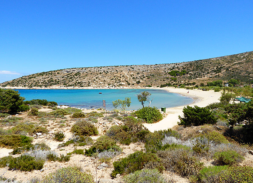 Livadi beach på Iraklia.