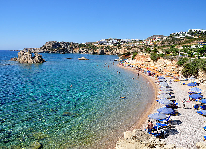 Karpathos bästa stränder. Amopi beach.  