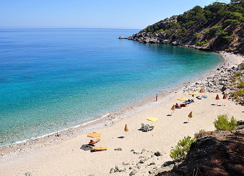 Karpathos bästa stränder. Kato Lakkos beach.  