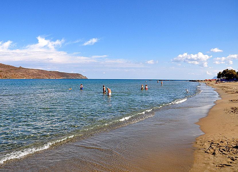 Agia Marina beach på västra Kreta.