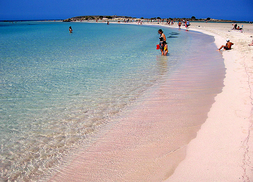 Elafonissi beach på Kreta.