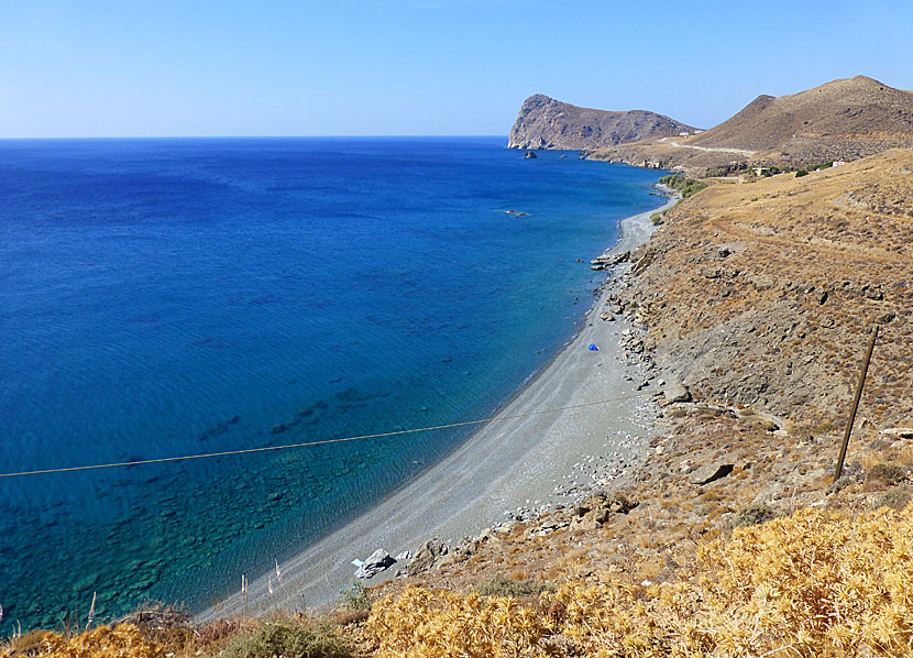 Petrakis beach nära Lentas på södra Kreta.