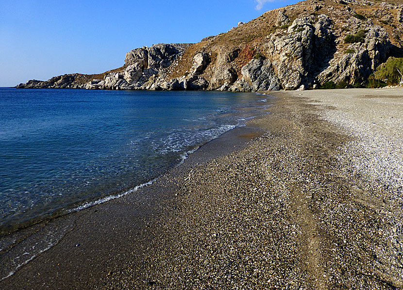Souda beach nära Plakias på södra Kretaa.