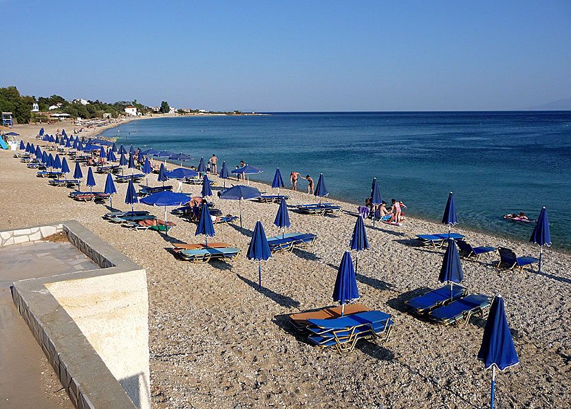 Agios Isidoros beach på Lesbos.