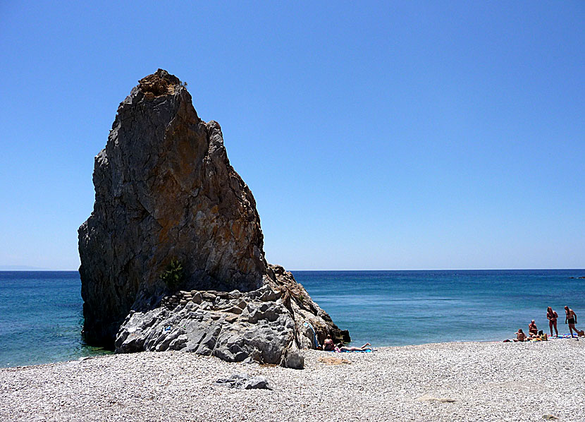 Melinda beach på Lesbos.