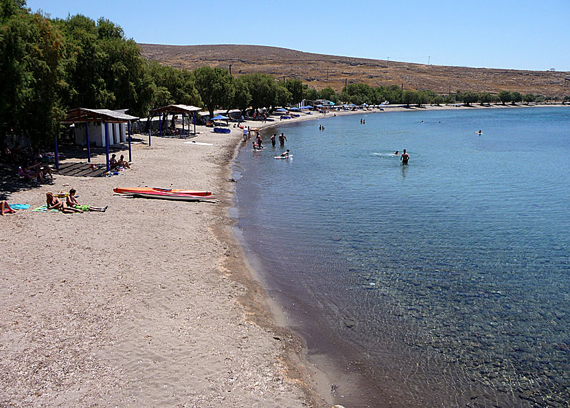 Sigri beach på Lesbos.