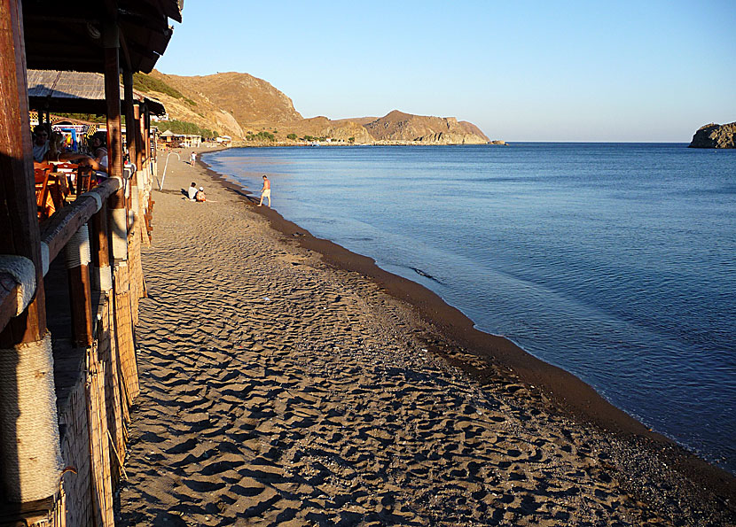 Stranden i Skala Eresou på Lesbos.