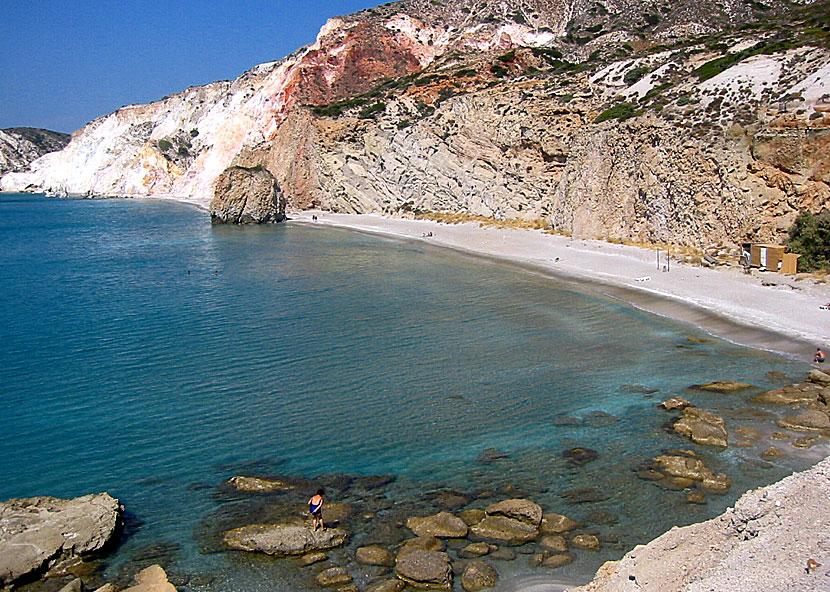 Firiplaka beach på Milos.