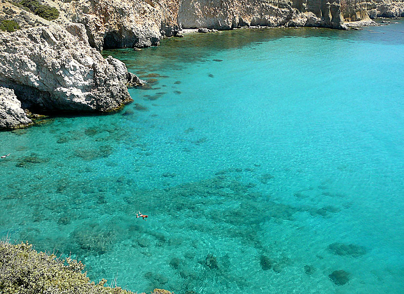 Tsigrado beach på Milos.