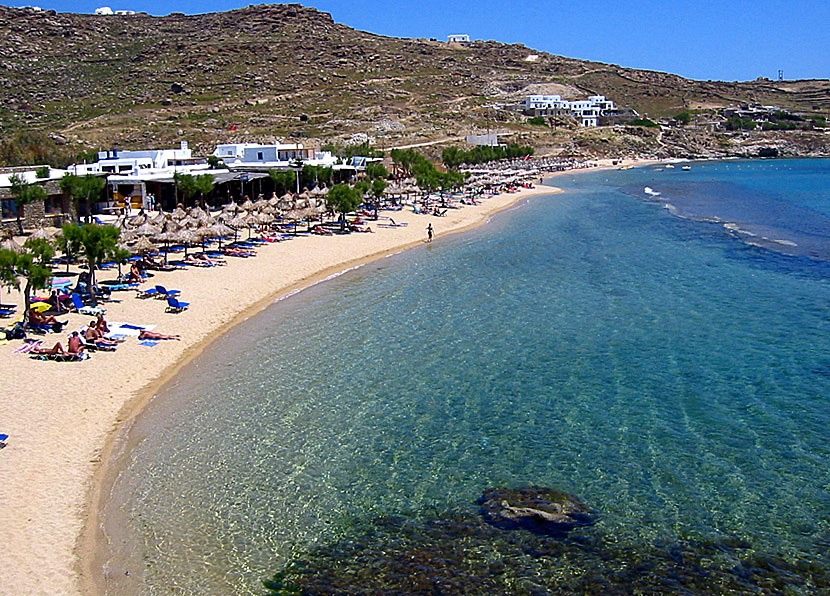 Paradise beach på Mykonos.