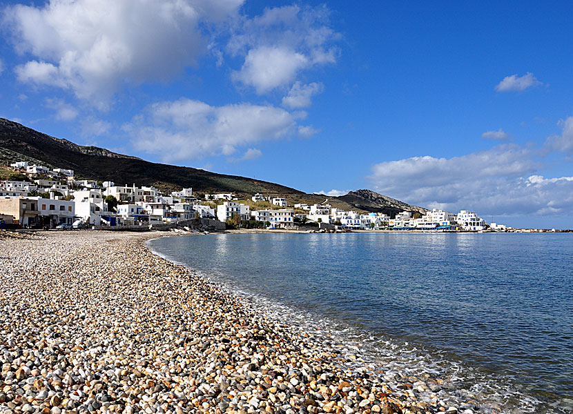 Apollonas beach på Naxos.