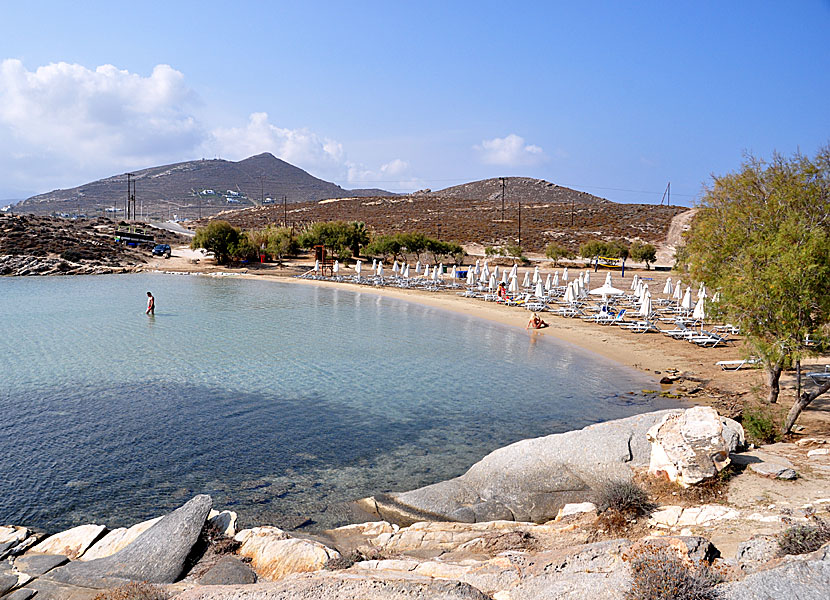 Paros bästa stränder. Monastiri beach.