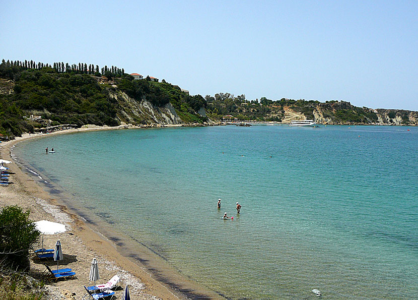 Porto Roma beach på Zakynthos.