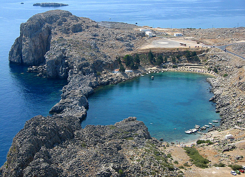 Agios Pavlos beach på Rhodos.