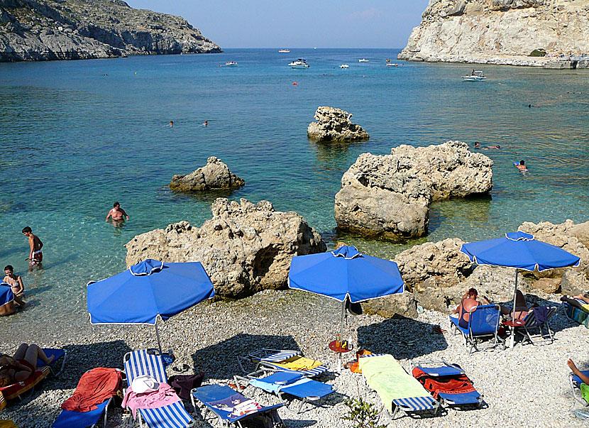 Anthony Quinn beach på Rhodos.